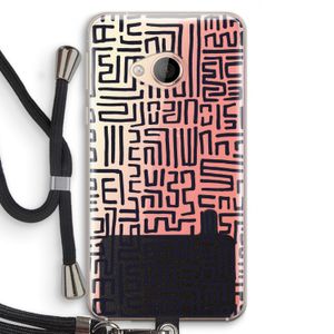 Moroccan Print: HTC U Play Transparant Hoesje met koord