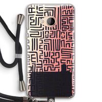 Moroccan Print: HTC U Play Transparant Hoesje met koord