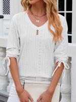 Casual Buckle Plain Shirt