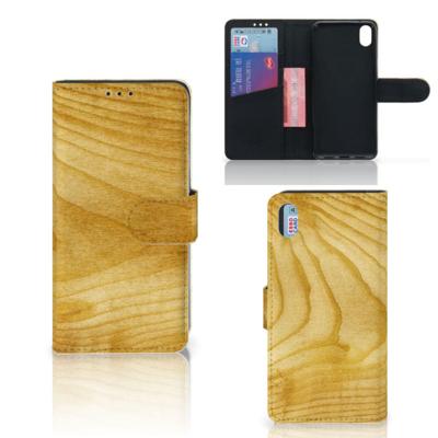 Xiaomi Redmi 7A | Book Style Case | Licht Hout