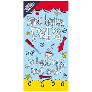 Tissuebox - Niet huilen papa, Je bent nog niet oud