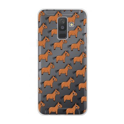Pony: Samsung Galaxy A6 Plus (2018) Transparant Hoesje