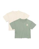 HEMA Baby T-shirts jersey - 2 stuks ecru (ecru)