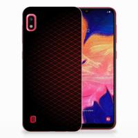 Samsung Galaxy A10 | TPU bumper | Geruit Rood