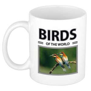 Bijeneter vogels mok met dieren foto birds of the world