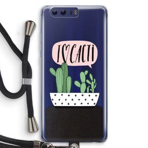 I love cacti: Honor 9 Transparant Hoesje met koord