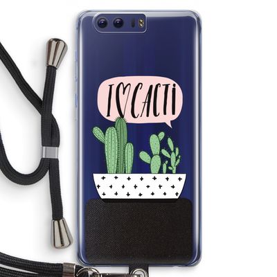 I love cacti: Honor 9 Transparant Hoesje met koord