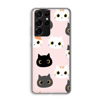 Katten: Samsung Galaxy S21 Ultra Transparant Hoesje