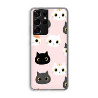 Katten: Samsung Galaxy S21 Ultra Transparant Hoesje
