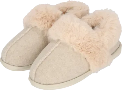 Apollo Home Boots Felt + Fur Pantoffels