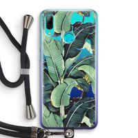Bananenbladeren: Huawei P Smart (2019) Transparant Hoesje met koord