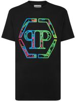 Philipp Plein t-shirt en coton à logo strassé - Noir - thumbnail