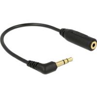 Delock 65675 Audiokabel Stereo jack 3,5 mm 3-pins male haaks > Stereo jack 2,5 mm 3-pins female