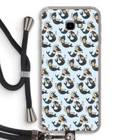 Zeemeermin: Samsung Galaxy J4 Plus Transparant Hoesje met koord