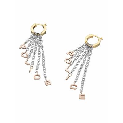 Dames oorbellen Police PJ25596ESSGRG.01 Roestvrij staal 5 cm