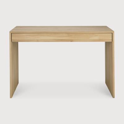 Ethnicraft Bureau 'Wave' Geolied Eikenhout, 120 x 60cm, kleur Naturel