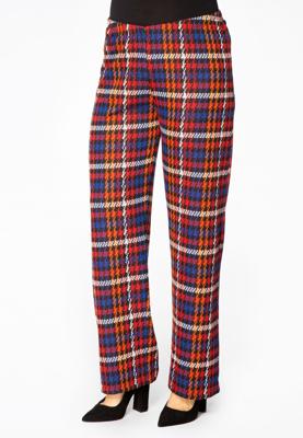 Yoek Trousers CHECK | Rood | Maat 54/56