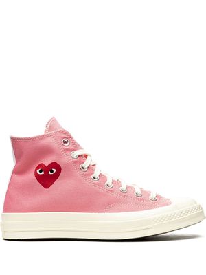 Converse x CDG baskets montantes Chuck 70 - Rose
