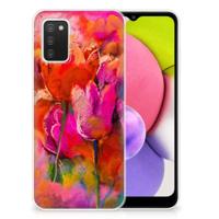 Smartphone hoesje Samsung Galaxy A03S Tulips