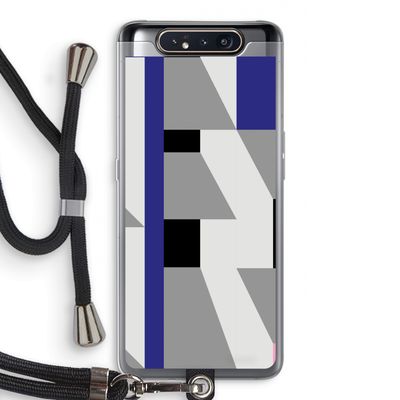 Gestalte 2: Samsung Galaxy A80 Transparant Hoesje met koord