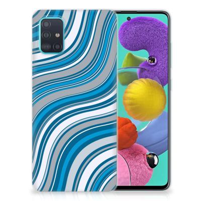 Samsung Galaxy A51 | TPU bumper | Waves Blue