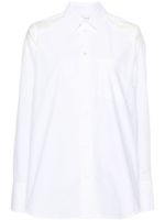 JW Anderson chemise à empiècement contrastant - Blanc - thumbnail