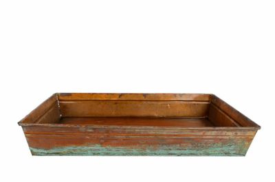 Dienblad "Jolijn" oud messing rechthoekig metaal 38x25x6cm