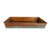 Dienblad "Jolijn" oud messing rechthoekig metaal 38x25x6cm
