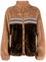 UGG veste Marlene en polaire à col montant - Marron