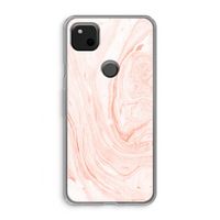 Peach bath: Google Pixel 4a Transparant Hoesje