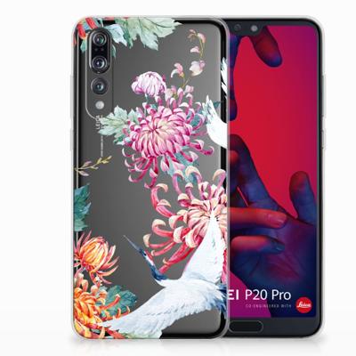 Huawei P20 Pro | TPU Hoesje | Bird Flowers