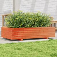 VidaXL Plantenbak 110x60x26,5 cm massief grenenhout wasbruin