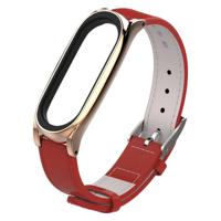 Mijobs top-nerf leder band voor Xiaomi mi band 3 & 4 polsbandjes Screwless magnetische armband Smart band vervangen accessoires host niet inbegrepen