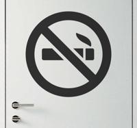 Deursticker bord niet roken - thumbnail