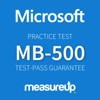 Practice Test MB-500 Microsoft Dynamics 365 Finance and Operations Apps Developer