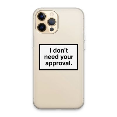 Don't need approval: iPhone 13 Pro Max Transparant Hoesje