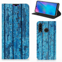 Huawei P30 Lite New Edition Book Wallet Case Wood Blue - thumbnail