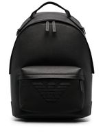 Emporio Armani sac à dos à logo embossé - Noir