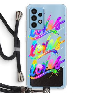 Loves: Samsung Galaxy A52 Transparant Hoesje met koord