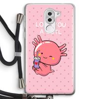 Love You A Lotl: Honor 6X Transparant Hoesje met koord