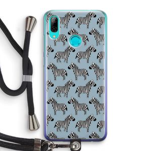 Zebra: Huawei P Smart (2019) Transparant Hoesje met koord
