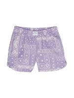 Palm Angels Kids short à imprimé graphique - Violet