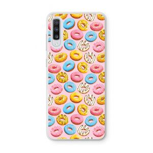 Pink donuts: Samsung Galaxy A70 Transparant Hoesje