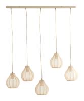 Light & Living Hanglamp Elati 5-lamps - Zand - thumbnail