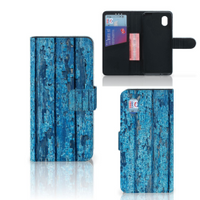 Alcatel 1B (2020) Book Style Case Wood Blue - thumbnail