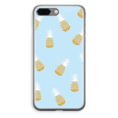 Ananasjes: iPhone 8 Plus Transparant Hoesje