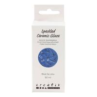 Creativ Company Gespikkeld keramiek glazuur 999-1060 c dekkend blue by you - 60ml