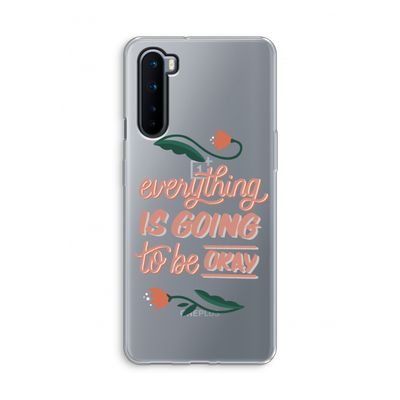 Optimistic flower girl: OnePlus Nord Transparant Hoesje