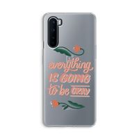 Optimistic flower girl: OnePlus Nord Transparant Hoesje