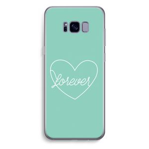 Forever heart pastel: Samsung Galaxy S8 Plus Transparant Hoesje